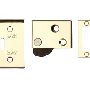 ZAS Hush Latch (64mm x 40mm), Electro Brass