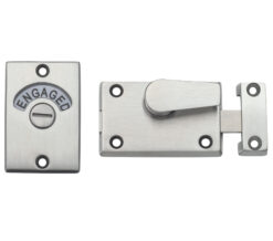 ZAS Toilet Door Indicator (40mm x 60mm), Satin Stainless Steel