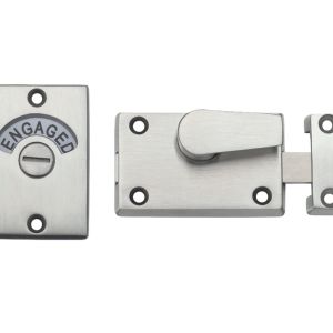 ZAS Toilet Door Indicator (40mm x 60mm), Satin Stainless Steel