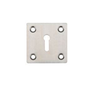 ZAS Square Standard Profile Escutcheon (50mm x 50mm), Satin Stainless Steel