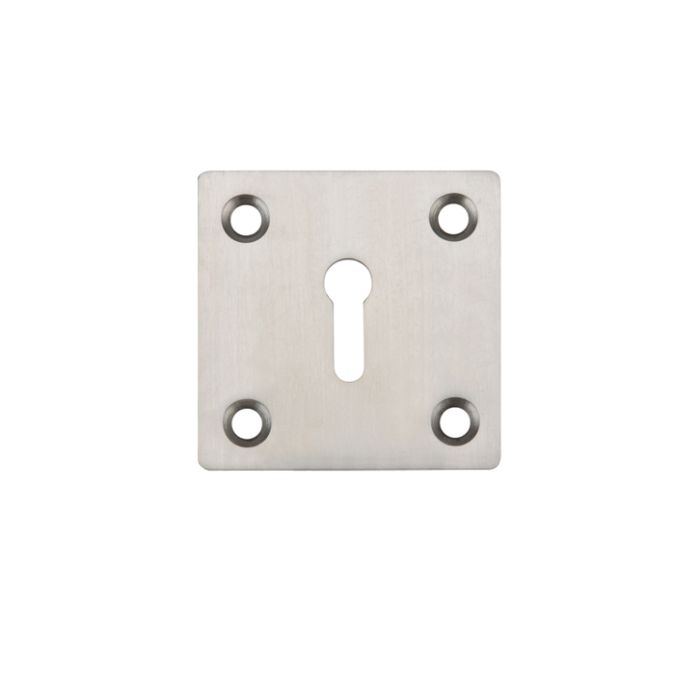 ZAS Square Standard Profile Escutcheon (50mm x 50mm), Satin Stainless Steel