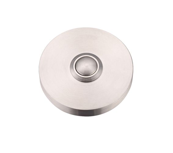 ZAS Circular Bell Push (51mm Diameter), Satin Stainless Steel