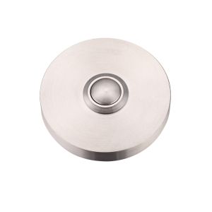 ZAS Circular Bell Push (51mm Diameter), Satin Stainless Steel