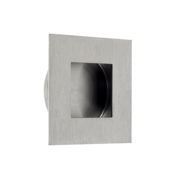 ZAS Square Flush Pull (Various Sizes), Satin Stainless Steel
