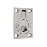 ZAS Flush Ring Pulls (44mm x 62mm OR 38mm x 48mm), Satin Stainless Steel