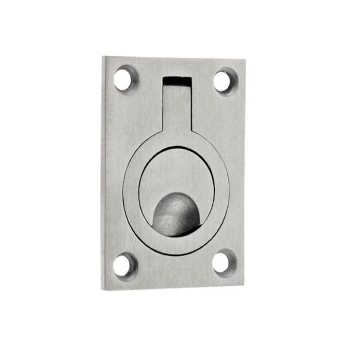 ZAS Flush Ring Pulls (44mm x 62mm OR 38mm x 48mm), Satin Stainless Steel