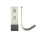 ZAS Single Coat Hook, Satin Stainless Steel