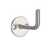ZAS Circular Single Robe Hook, Satin Stainless Steel