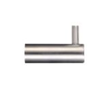 ZAS Circular Wall Mounted Hook Without Rose, Satin Stainless Steel