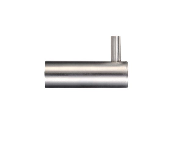 ZAS Circular Wall Mounted Hook Without Rose, Satin Stainless Steel