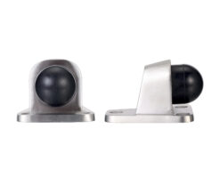 ZAS Heavy Duty Floor Mounted Door Stop, Satin Stainless Steel