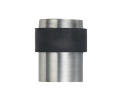 ZAS Floor Mounted Cylinder Door Stop, Satin OR Polished Stainless Steel