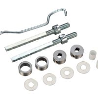 Back To Back Fixing Pack For 19mm Pull Handles, Satin Aluminium