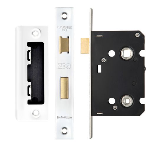 Contract Bathroom Lock – Polished Stainless Steel
