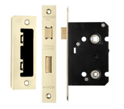 Contract Bathroom Lock (64mm OR 76mm), PVD Stainless Brass