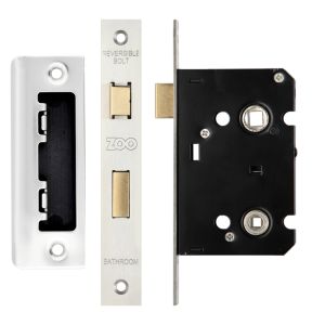 Contract Bathroom Lock (64mm OR 76mm), Satin Stainless Steel