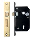 British Standard 5 Lever Chubb Retro-Fit Roller Sash Lock (67mm or 80mm) – PVD Stainless Brass