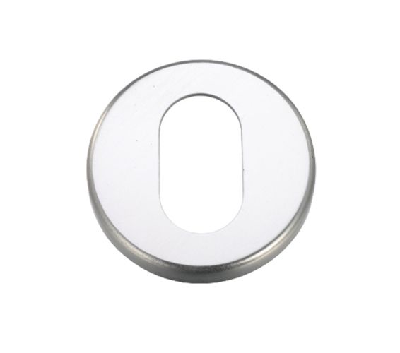 Zoo Hardware Contract Aluminium Oval Profile Escutcheon – Satin Aluminium
