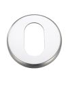 Zoo Hardware Contract Aluminium Oval Profile Escutcheon – Satin Aluminium