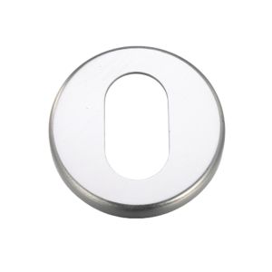 Zoo Hardware Contract Aluminium Oval Profile Escutcheon – Satin Aluminium