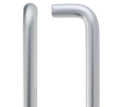 Zoo Contract Aluminium D Pull Handle - 19mm - Satin Aluminium