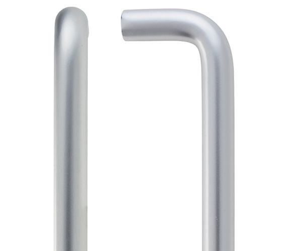 Zoo Contract Aluminium D Pull Handle – 19mm – Satin Aluminium