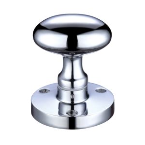 Contract Oval Mortice Door Knobs, Polished Chrome (sold in pairs)