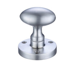 Contract Oval Mortice Door Knobs, Satin Chrome (sold in pairs)