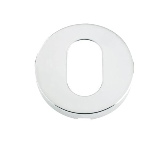 ZCS Architectural Oval Profile Escutcheon, Polished Stainless Steel