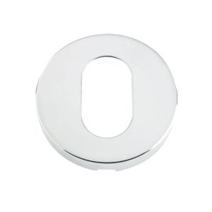 ZCS Architectural Oval Profile Escutcheon, Polished Stainless Steel