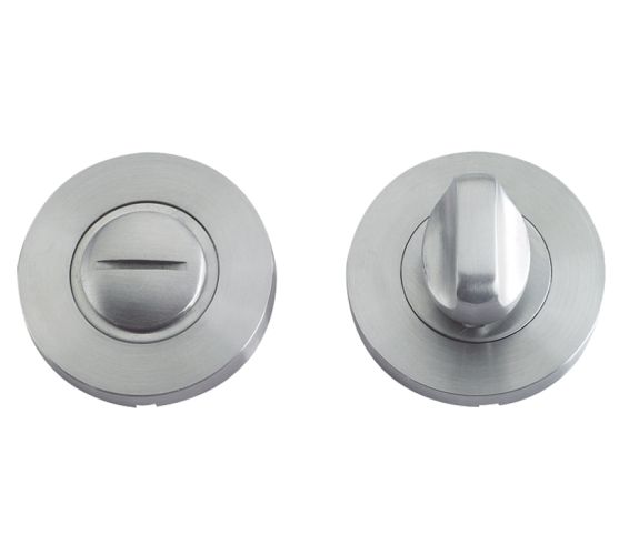 ZCS Architectural Bathroom Turn & Release, Satin Stainless Steel