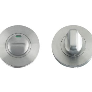 ZCS Architectural Bathroom Turn & Release With Indicator, Satin Stainless Steel