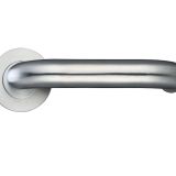 ZCS Architectural RTD Lever On Round Rose, Satin Stainless Steel (sold in pairs)