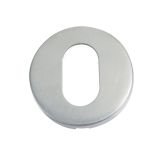 ZCS2 Oval Profile Escutcheon, Satin Stainless Steel