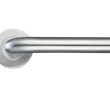 ZCS2 Radius Lever On Round Rose, Satin Stainless Steel (sold in pairs)