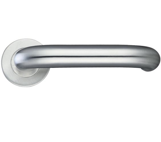ZCS2 Contract RTD Lever On Round Rose, Satin Stainless Steel (sold in pairs)