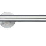 ZCS2 Contract T-Bar Lever On Round Rose, Satin Stainless Steel (sold in pairs)