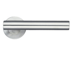 ZCS2 Contract T-Bar Lever On Round Rose, Satin Stainless Steel (sold in pairs)