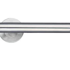 ZCS2 Contract T-Bar Lever On Round Rose, Satin Stainless Steel (sold in pairs)