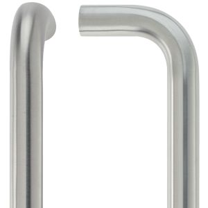 ZCS2 Contract D Pull Handles (19mm or 22mm Bar Diameter), Satin Stainless Steel