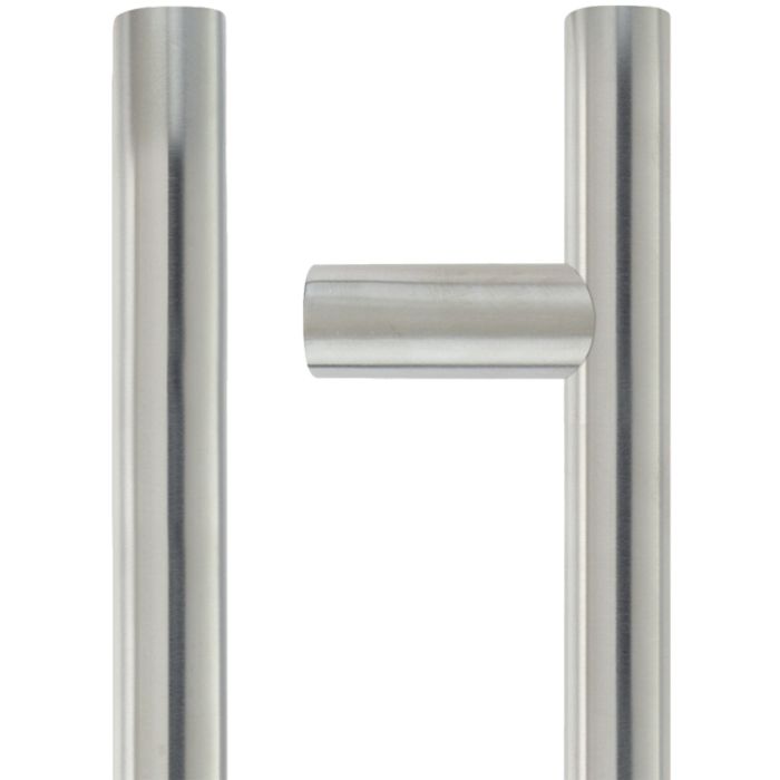 ZCS2G Contract Guardsman Pull Handle (19mm or 22mm Bar Diameter), Satin Stainless Steel