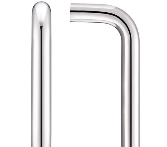ZCSD Architectural D Pull Handle (19mm Bar Diameter) – Polished Stainless Steel