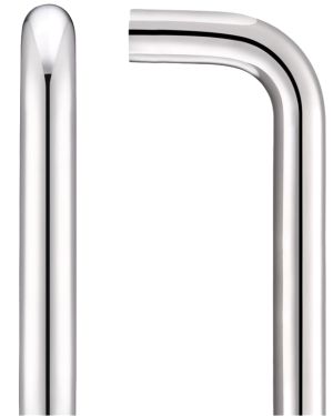 ZCSD Architectural D Pull Handle (19mm Bar Diameter) – Polished Stainless Steel