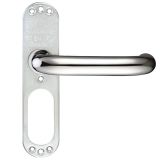 ZCS Architectural 19mm RTD Lever On Short Inner Backplate, Polished Stainless Steel (sold in pairs)
