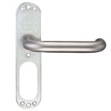 ZCS Architectural 19mm RTD Lever On Short Inner Backplate, Satin Stainless Steel (sold in pairs)