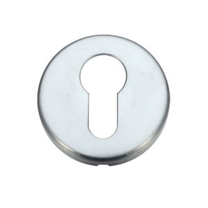 Contract Euro Profile Escutcheon, Satin Chrome