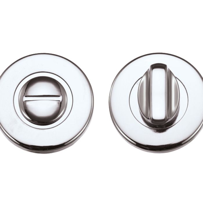 Contract Bathroom Turn & Release, Polished Chrome Finish