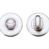 Contract Bathroom Turn & Release, Satin Chrome Finish