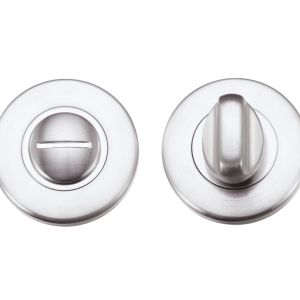 Contract Bathroom Turn & Release, Satin Chrome Finish