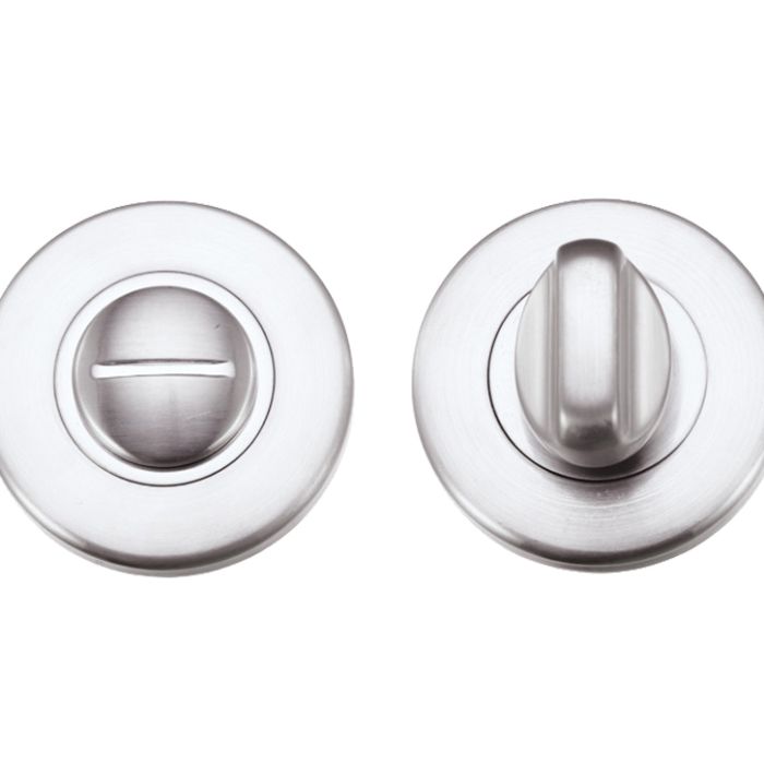 Contract Bathroom Turn & Release, Satin Chrome Finish
